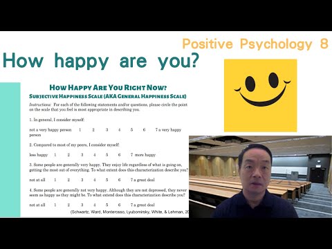 (Eng) Positive Psychology 08: How happy are you? #happiness #happinessscale