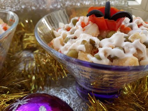 ОЧЕНЬ ЛЕГКО ПРИГОТОВИТЬ И ВКУСНО СЪЕСТЬ! 🎄💒🎅НОВОГОДНИЙ САЛАТ ПОНРАВИТСЯ ВСЕМ!