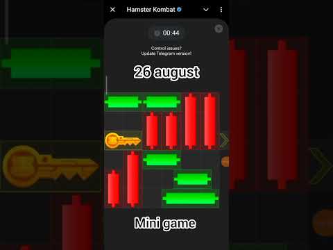 26 August  hamster kombat mini game puzzle || puzzle Hamster || today puzzle hamster