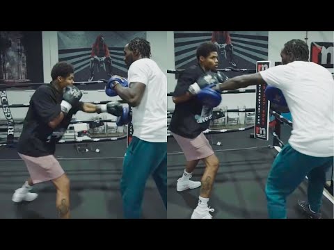 Terence Crawford TEACHING Shakur Stevenson SLICK Boxing Techniques￼