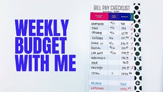 Weekly Budget With Me #happyplanner #budgetwithme