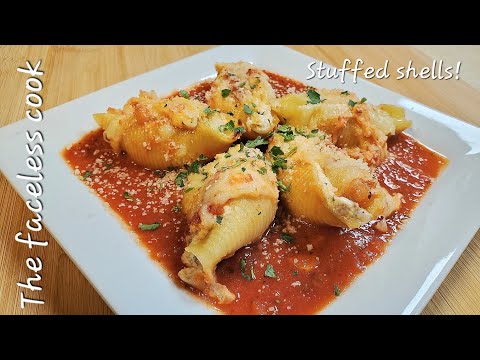 Stuffed shells with sausage and parsley that are truly amazing!