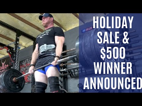 HOLIDAY SALE & $500 WINNER!