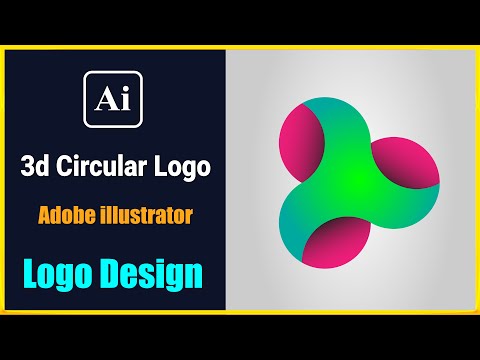 How to make 3d Circular Gradient Logo in Adobe Illustrator