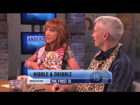 Kathy Griffin & Anderson Try Adult Bibs on for Size