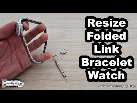 How to Easily Resize a Folded Link Bracelet Watch Band