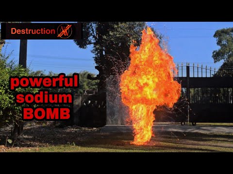 How to make a powerful SODIUM BOMB at home 😱😱   !!! DestructionX !!!