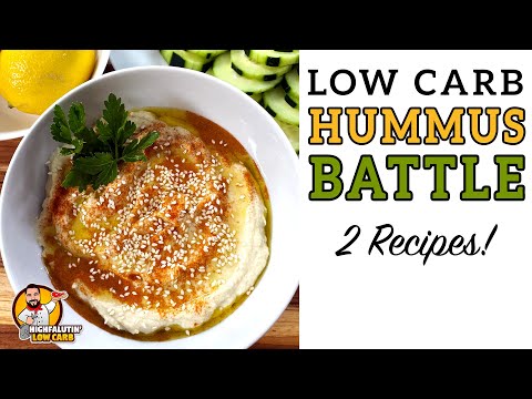 Low Carb HUMMUS Battle - The BEST Keto Hummus Recipe!