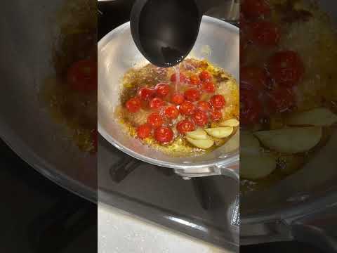 焦がしミニトマトのパスタ, Burned Cherry Tomatoes Pasta