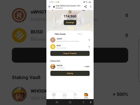 WifiCash: Mine & Claim 1000 $Whook ($15) & 10,000 $Whgt ($2) Crypto Now!