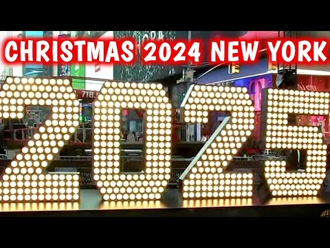 2025 New Year’s Eve Numerals in Times Square before New Year Ball Drop ✨️ Christmas 2025 NYC LIVE