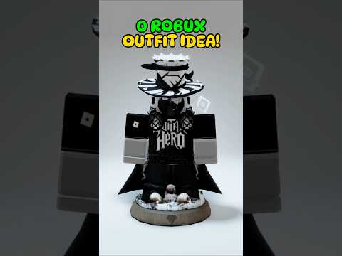 0 Robux Black & White Outfit Idea!