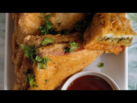 Bread Pakoda | Chatpata & Masaledar Bread Pakoda | Ramzan Special Recipe #streetfood #globalbawarchi