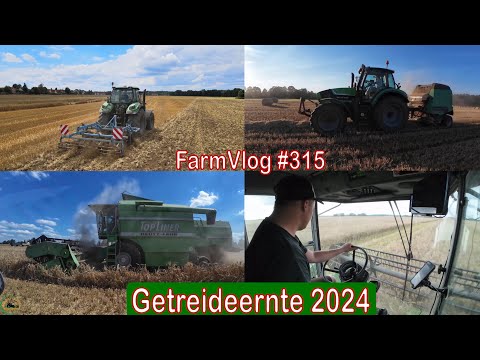 Farmvlog #315: Erntestart 2024 | Wintergerste und Raps dreschen | Abschluss Heuernte