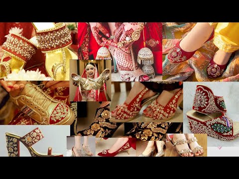 👌 bridal footwear design /bridal sandals for wedding/wedding shoes for bride/ latest bridal footwear