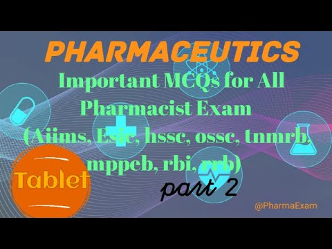 Tablet imp MCQs for all Pharm Exam 2023 #pharmacistexamprepration #tnmrb #hssc #mppeb #aiims #pharma