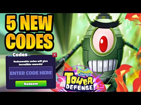 *NEW* ALL WORKING CODES FOR SPONGEBOB TOWER DEFENSE! ROBLOX SPONGEBOB TOWER DEFENSE CODES