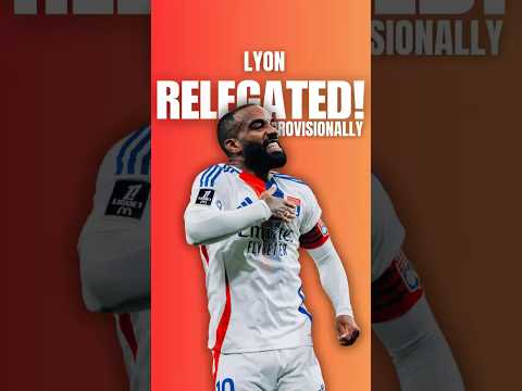 Lyon RELEGATED! #lyon #relegation #demotion #lacazette #ligue1 #frenchfootball #arsenal #transfer