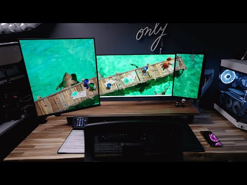 I Added a SQUARE Monitor to my setup! | LG Dual Up