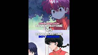 Girl Ranma vs Boy Ranma | Ranma 1/2