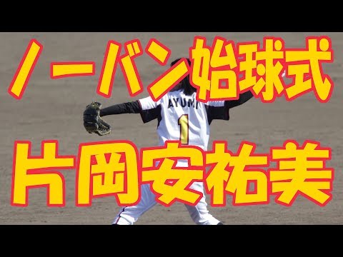 『片岡安祐美さん ノーバン始球式 女子プロ野球』始球式#2