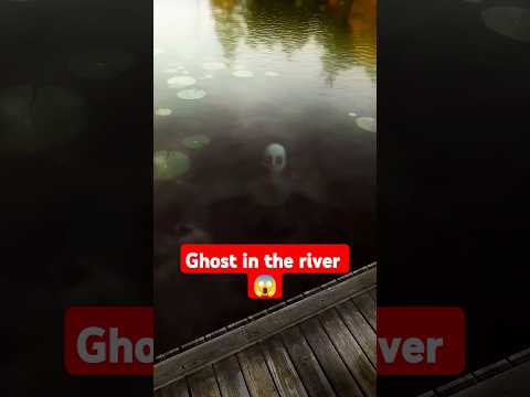 Ghost Swim in River 😱 #trending #shortsfeed #horror #scary #creepy #bhoot