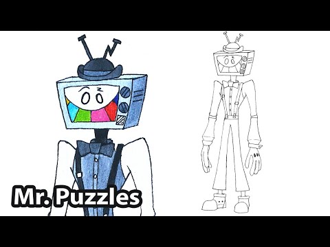 How to draw Mr. Puzzles from SMG4