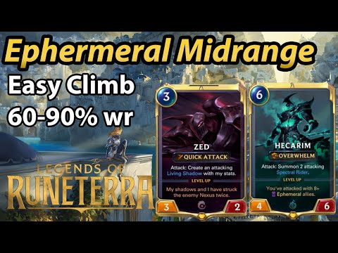 Awesome deck for climbing (60-90% win rate) /  Ephemeral Midrange / Easy plat/diamond