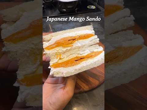 Japanese Mango Sando #shorts #sandwich #japanesefood