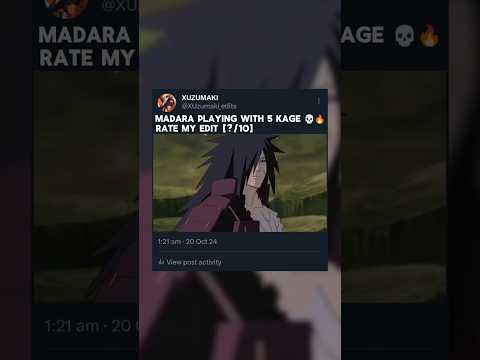 Madara Playing With 5 Kage 💀🔥 #naruto #shorts #anime