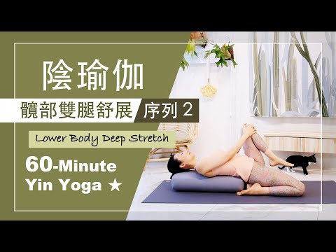 60分鐘 陰瑜伽【髖部雙腿舒展/序列2】Yin Yoga ★ #自我按摩 #靜觀冥想 #深度放鬆舒展 #陰瑜珈 #每日瑜伽