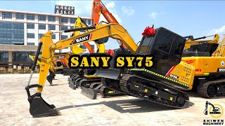 SANY SY75 mini excavator working performance | ShiWen Construction Machinery Co.