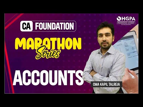 ACCOUNTS FOUNDATION MARATHON | HGPA | KAPIL TALREJA SIR