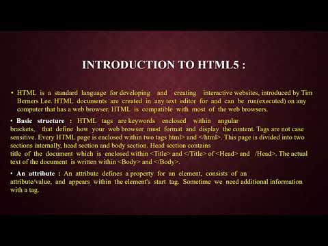 Chapter 3 – Impressive Web Designing - Introduction to HTML5