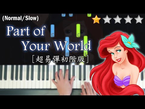 Part Of Your World | Disney "The Little Mermaid" | VERY EASY Piano Tutorial | Piano Cover