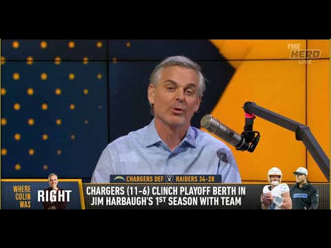 THE HERD | Colin Cowherd Was RIGHT, Justin Herbert And Harbaugh Are ELITE With Chargers | NFL