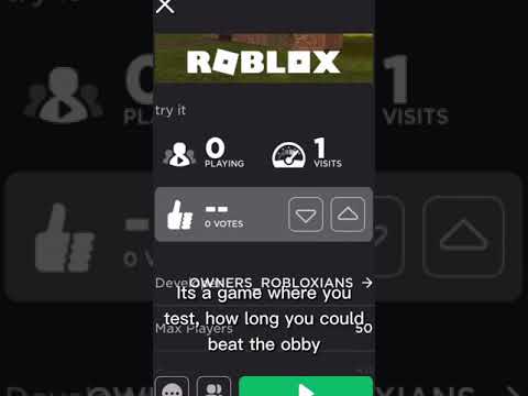 Roblox try my first time test game!