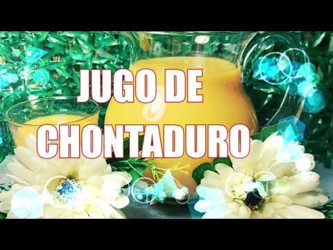 JUGO DE CHONTADURO. RECETA COMPLETA #CHONTADURO