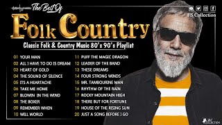 Beautiful Folk Songs - Classic Folk & Country Music 80's 90's Playlist - Country Folk Music