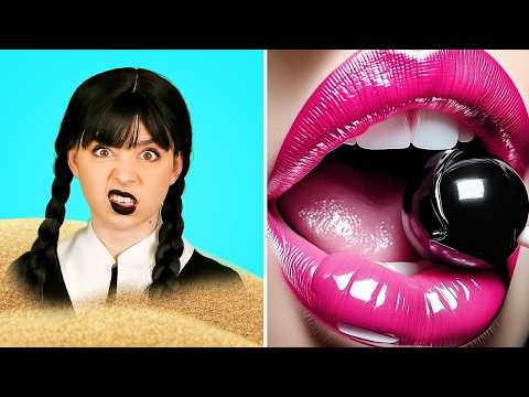 Body Swap From Wednesday Addams to Mermaid | Funny Room Makeover And Beauty Makeover