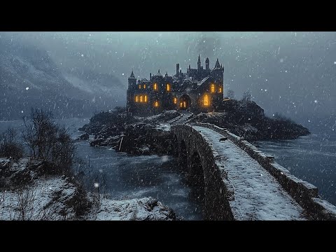 Lost In The Blizzard | Dark Winter Ambiance And Piano Sounds | Melancholic piano for a wintry night