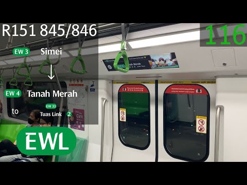 [SMRT] [Finally Debuted] Alstom Movia R151 [845/846] - Simei » Tanah Merah (EWL)