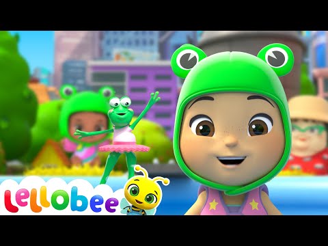 Swimming Lesson: Overcoming Fears Together! 🐸💦 | 🍯 Lellobee Kids Songs & Cartoons! Sing and Dance