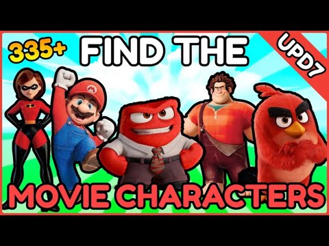 Find the Movie Characters [UPDATE 7] - All 336 Characters (Roblox)