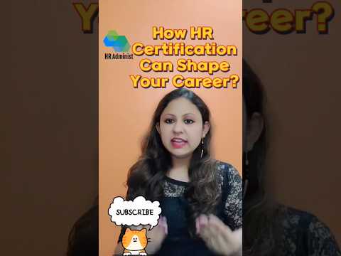 How HR Certification Can Shape Your Career? #career #certification #hrcareer #fresher #experienced