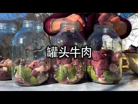 玻璃罐内牛肉没加一滴水，却炖出汁水满满的牛肉#美食 #牛肉