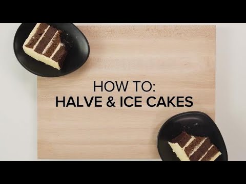 How to halve and ice cakes without fuss