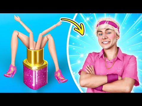 Barbie vs Ken in Real Life! How to Become Popular! BIG, MEDIUM and SMALL Food Challenge!