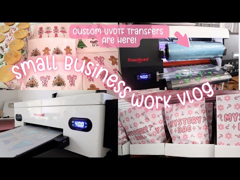 Small Business Vlog | UVDTF Transfers are now in stock, Black Friday Prep with me, Winter Collection