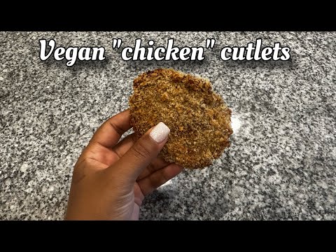 Vegan "chicken" cutlets